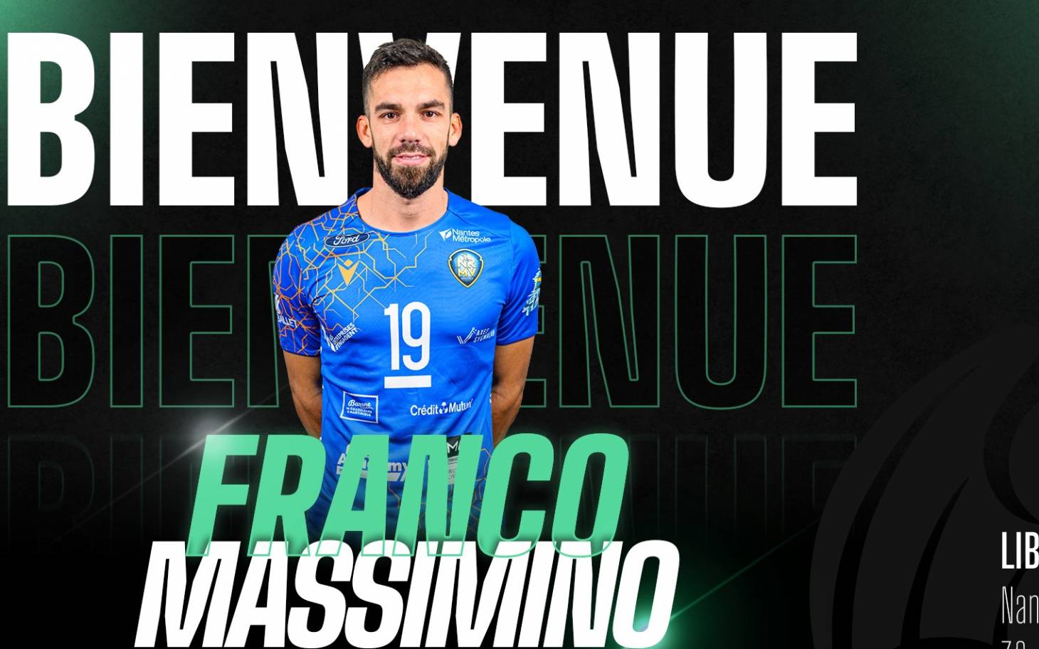 Volley - Le libéro Franco Massimino rejoint l'Alterna Stade poitevin