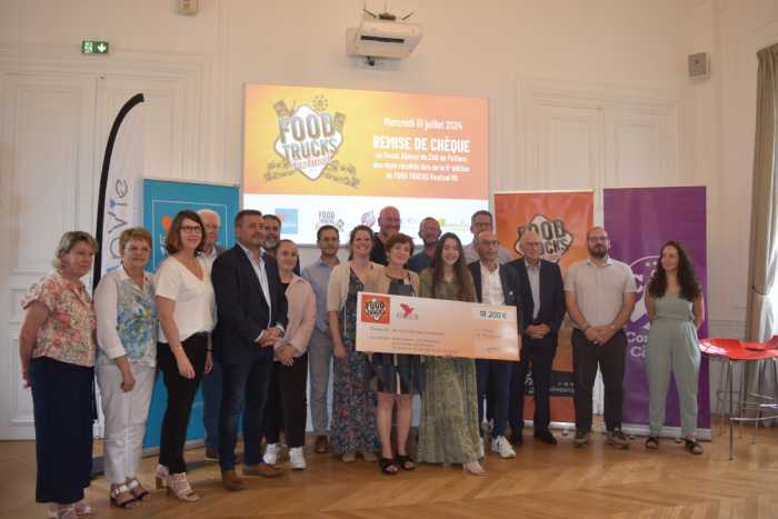 Le Food Trucks Festival 86 reverse 25 200€ en faveur de la lutte contre le cancer