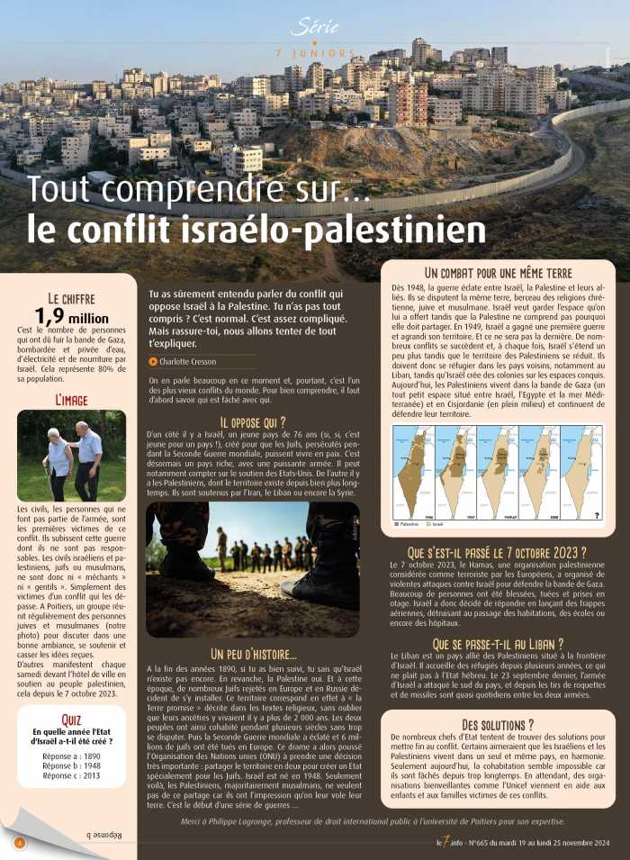 Tout comprendre sur… le conflit israélo-palestinien